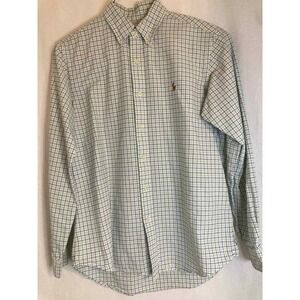 Ralph Lauren Men's Long Sleeve‎ Button Down Shirt Plaid Medium